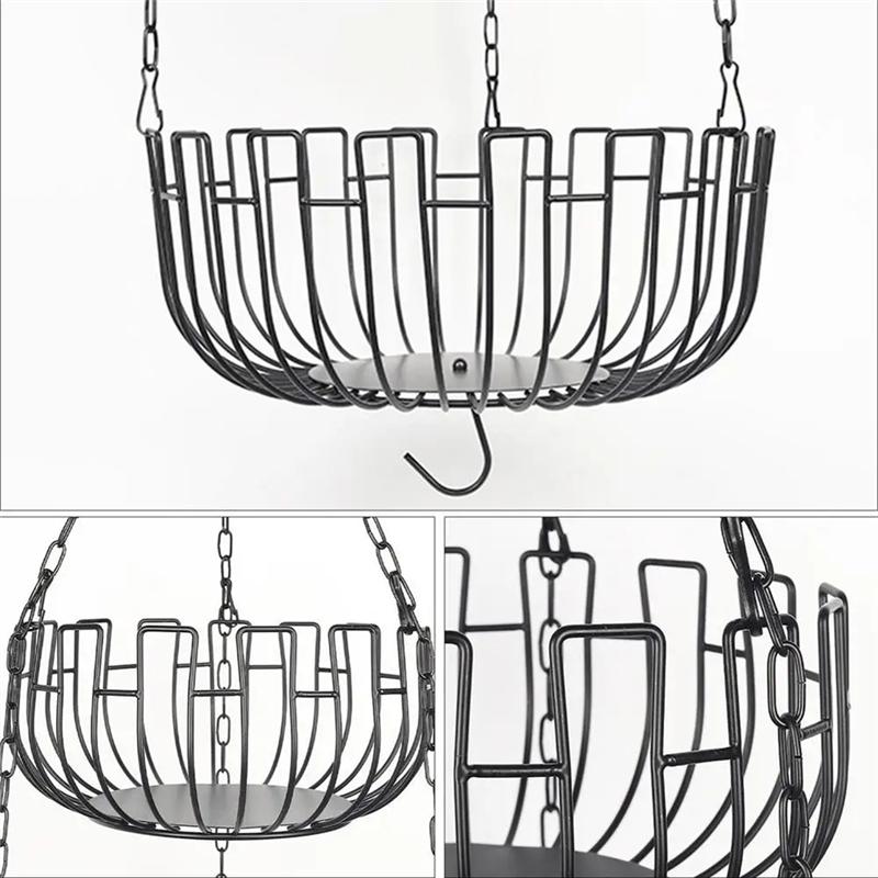 CYCLI-Fruit And Vegetable Basket Kitchen Fruit Basket Fruit Holder Snack Organizer Vegetable Storage Metal Basket For Kitchens NONE
