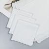 5/10Pieces White Embroidered Edge Cotton Handkerchiefs Soft Absorbent Reusable for Gym Office and Daily Use