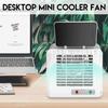 Mini Portable Air Conditioner Air Cooler Fan USB Home Bedroom Office Personal Space Desktop Air Cooling Fan with Phone Holder