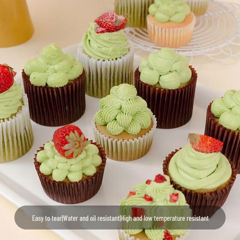 WS Oil-Proof Dessert Baking Paper Cups