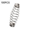 Barbed Swivels Spring Saltwater Fishing Accessories Twist Fishing Hook Metal Spring Pack of 100P