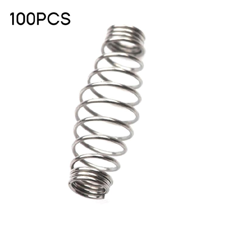 Barbed Swivels Spring Saltwater Fishing Accessories Twist Fishing Hook Metal Spring Pack of 100P