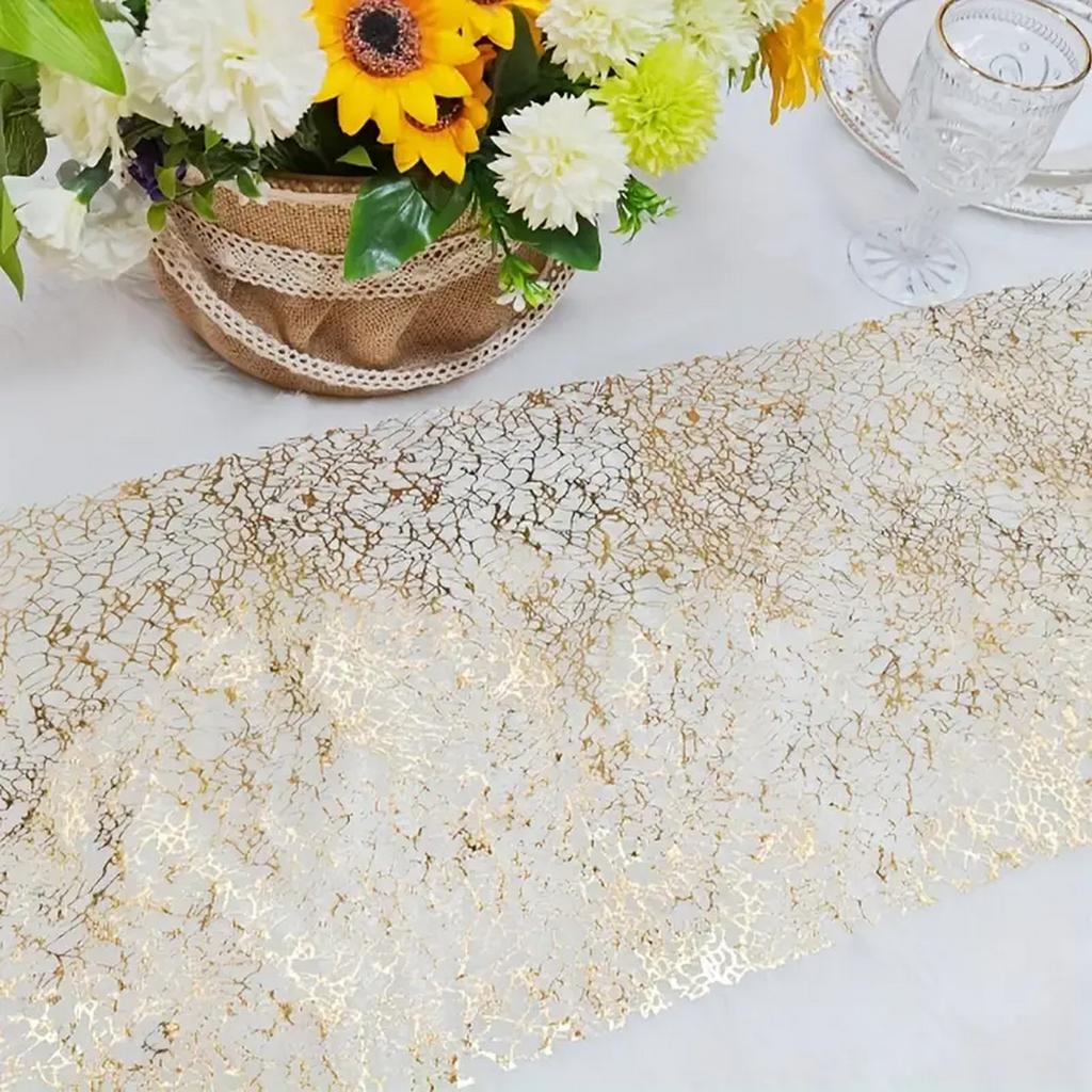 Rose Golden Table Runner Metallic Table Runner Reusable Glitter Table Runner Party Supplies For Weddings Valentines Day Birthday