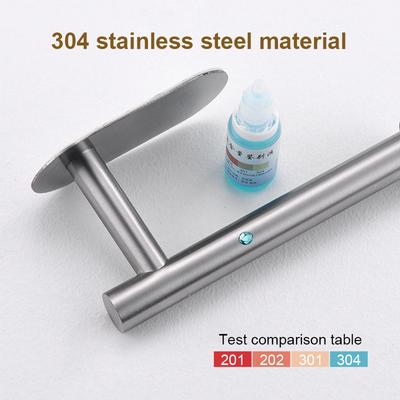 3-10 PCS Stainless Steel Toilet Paper Holder Wall Mounted Bathroom Paper Towel Holder No Drill Towel Bar Bathroom Accessories