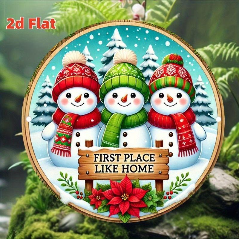 2D Flat Hanging Decorative Metal Sign Hand Painted Art