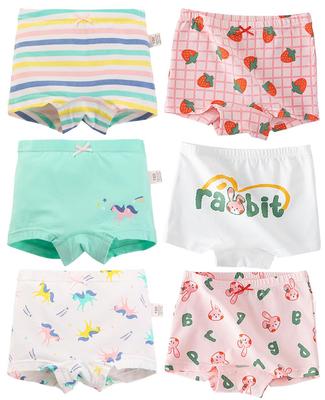 Hapipana Boxer Briefs Breathable Cotton Perfect for and Elementary Available In Sizes and 150 Size Girls' 6-Piece Set, Underwear, Kindergarten,