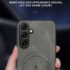 For Samsung Galaxy A57 5G Magnetic Case Nappa Texture PU Leather TPU Phone Back Cover