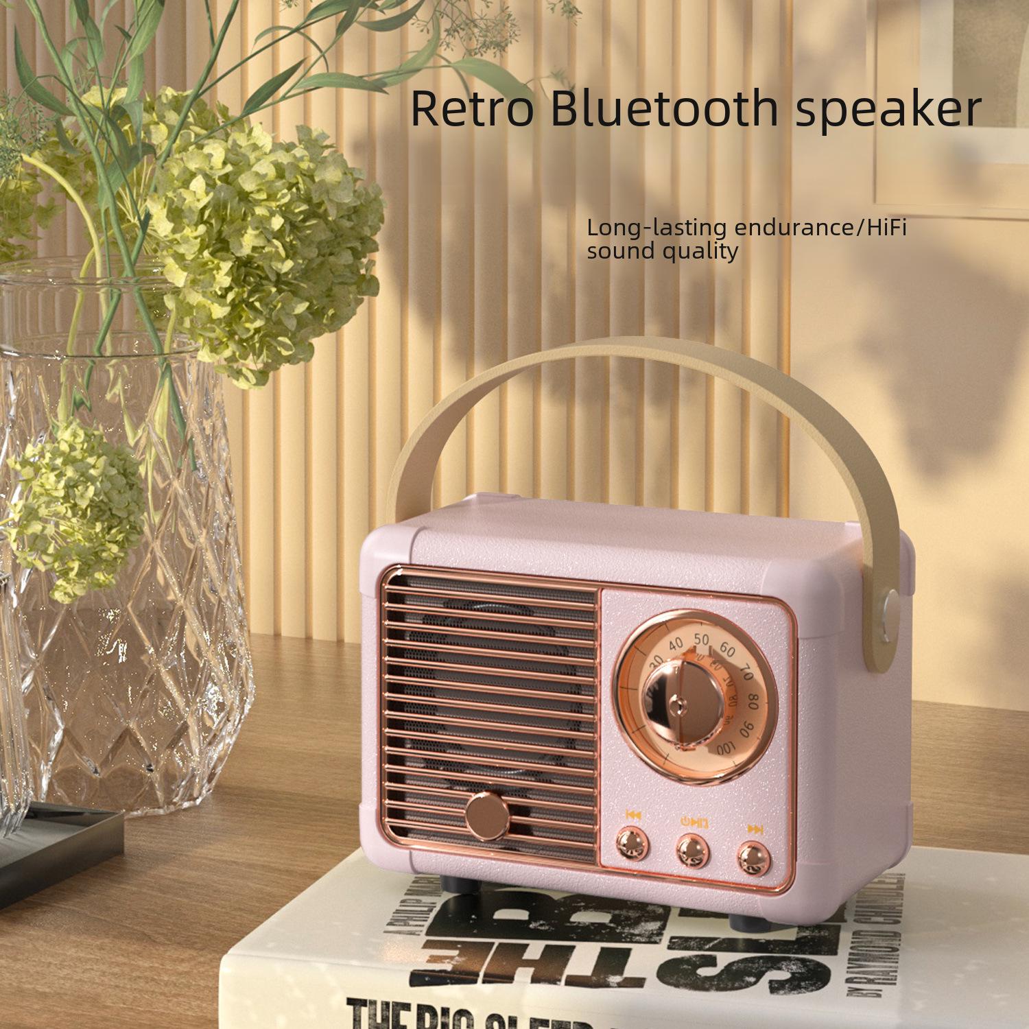 

Винтажный Bluetooth Mini Speaker - Портативный беспроводной ретро бас-радио