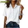 Women's Fashion Casual Solid Color Print Short Sleeve Blouses & Shirts