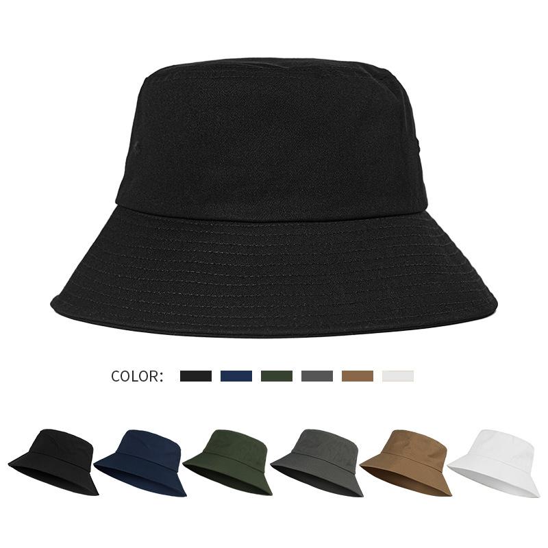 Women's summer hat, wide-brimmed outdoor hat, solid color soft cotton sun hat, portable foldable Panama hat for women