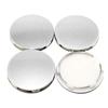 Silver Wheel Center Caps, 62mm and 58mm, Set of 4