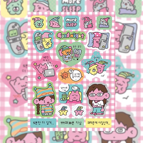 Bad Girl Корейская поп-музыка Ежедневные наклейки с персонажами Ins Goo Ka Hand Account — фото 9