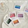 Translucent Landscape Film Bookmark Aesthetic Book Page Reading Accessories Diy Decorative Card Pendant Keychain