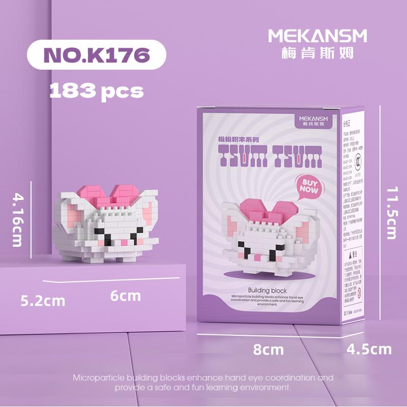 Disney Sanrio Mini Building Blocks Anime Figure Diamond Bricks Mickey Minnie Donald Duck Hello Kitty DIY Toys Festival Gifts