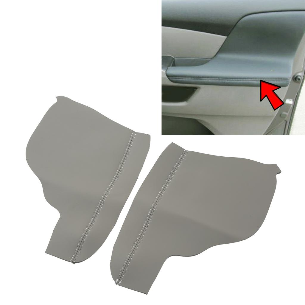 1 Pair Front Door Panel Armrest Cover Car Interior Accessories Replacement for Odyssey 2011‑2017Gray