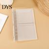 Portable Trifold Binder A6 A7 M5 Binder, 5/6-Rings Transparent Refillable Loose Leaf Budget Folder, Planner Notebook Cover for School, Office, Meeting