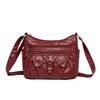 Vintage PU Leer Grote Capaciteit Casual Crossbody Tas