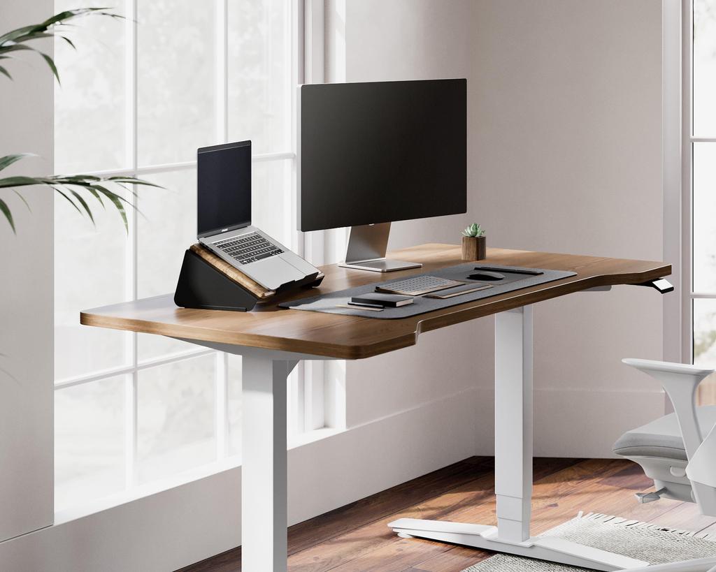FENGE Laptop PC Tablet Fits up to Aluminum and Wood Ergonomic G03A1064D Stand, Stand, Stand, 17-inch Laptops, Construction, 30° Angle, Non-Slip,