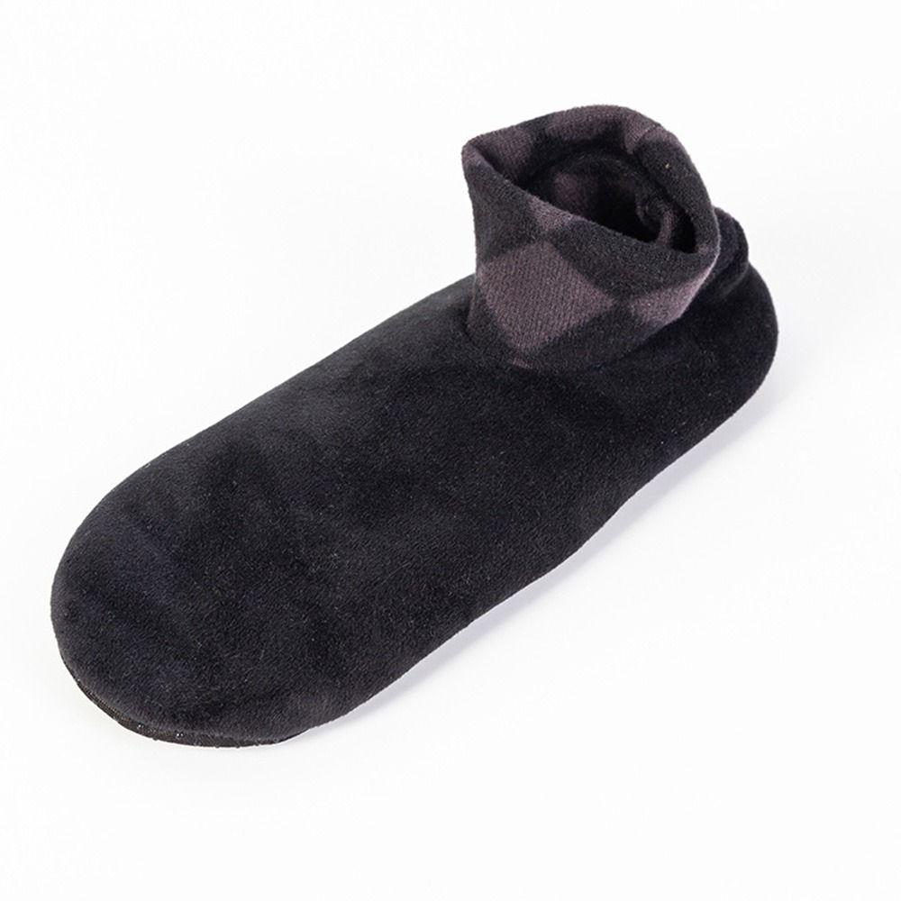 Soft Bottom Plush Thicken Non-slip Floor Socks Winter Floor Shoes Home Slippers Female Hosiery