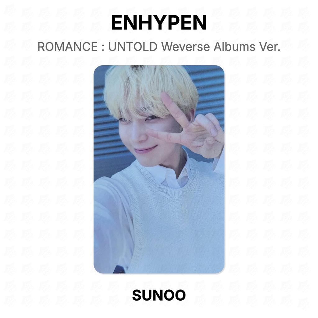ENHYPEN ROMANTIK : UNTOLD Weverse Alben Version. Offizielle Fotokarte