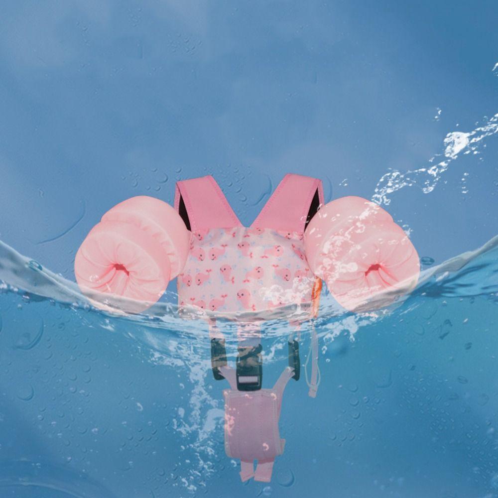 1-2/3-7 Year Old Children Swimming Arm Rings Adjustable Swimming Buoyancy Vest  Toddler Floaties