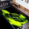 Prémiová protiskluzová podložka pod myš Monster Energy LOGO s prošitými okraji, odolný gumový materiál, pro stolní počítač a hraní, skvělé dárky