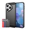 For Huawei Pura 80 Case Cover Huawei Pura 80 Capa Shockproof Phone Bumper Back Armor Soft TPU Carbon Fiber Fundas Huawei Pura 80