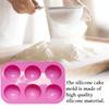 Molde para hornear pudín, molde de silicona con forma de media bola para pasteles, muffins, cupcakes, cubitos de hielo, herramienta para hornear