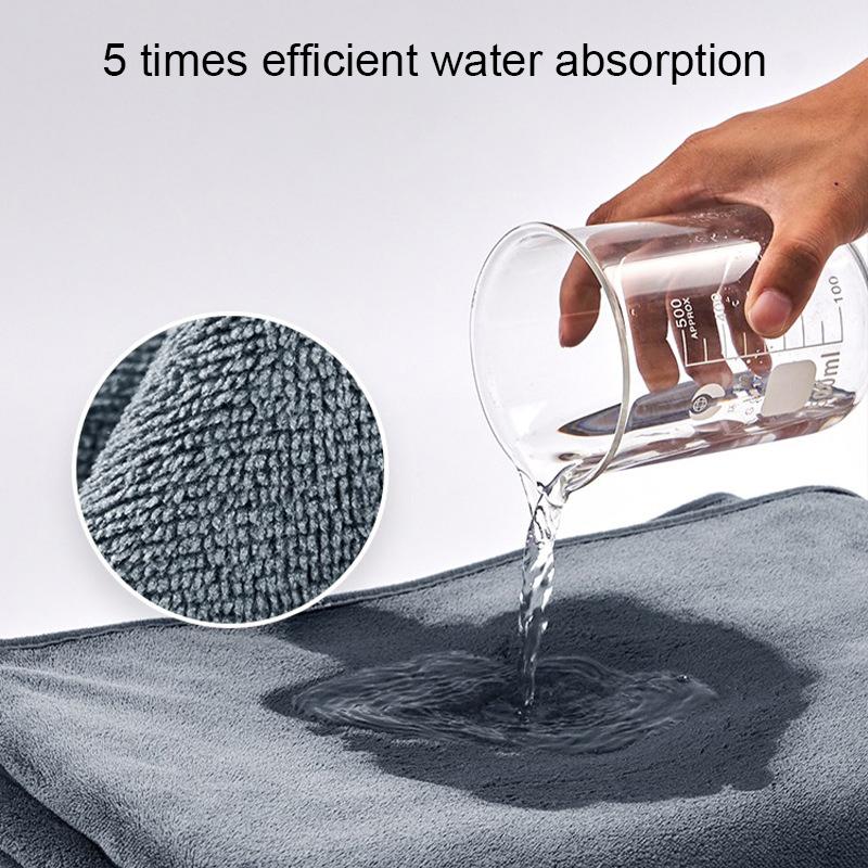 SEAMETAL Autowaschhandtuch 450GSM Mikrofasertuch Wasserabsorbierend Weich Trocknen Reinigungstuch Autopflege