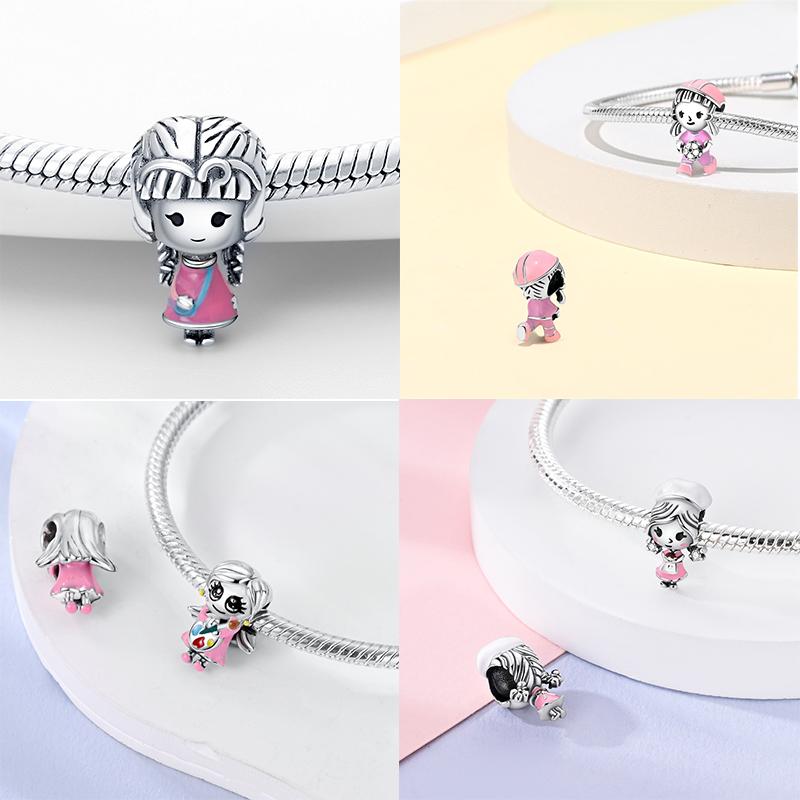 Copper Cute Boy With Girl Sports Cooking Love Couple Charm Bead Charms Bead Charms Compatible With Pandora Authentic Bracelets Do It Yourself Fine Jew