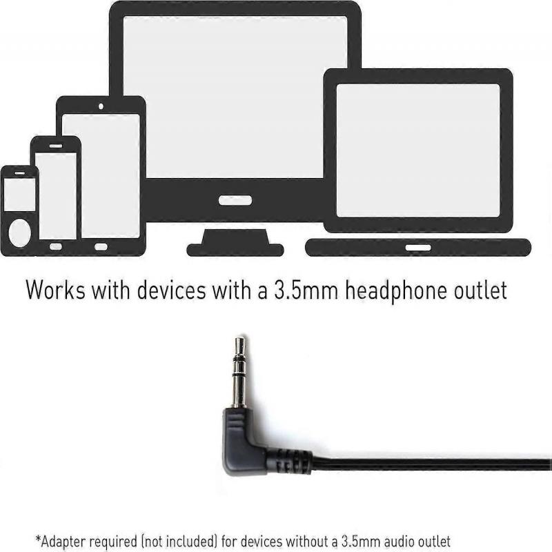 Headphones, On-Ear Lightweight Earphones with XBS for Extra Bass and Clear, Natural Sound, 3.5mm Jac