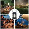 Solar Portable Handheld Vintage Camping Lantern USB Rechargeable Outdoors Tent Light LED Warm Light Night Hiking Fishing Lamp