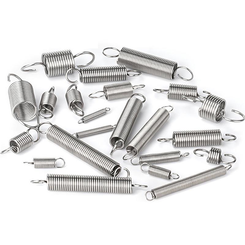 200pcs Metal Steel Spring Set Compression and Extension Springs Kit Portable Hardware Tools Plastic Storage Box Tool Accessories