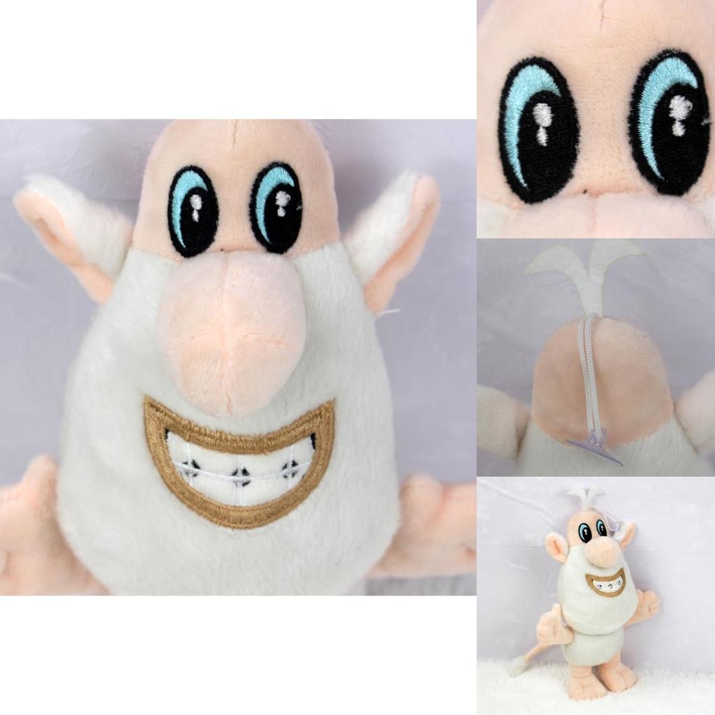 Adorable Anime Cartoon Small White Pig Brownie Buba Booba Plush Stuffed Toy For Kids