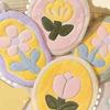 Highly Absorbent Floral Hand Towel Gentle Plush Fabric Hanging Towel Quick Drying For Sensitive Skin Households