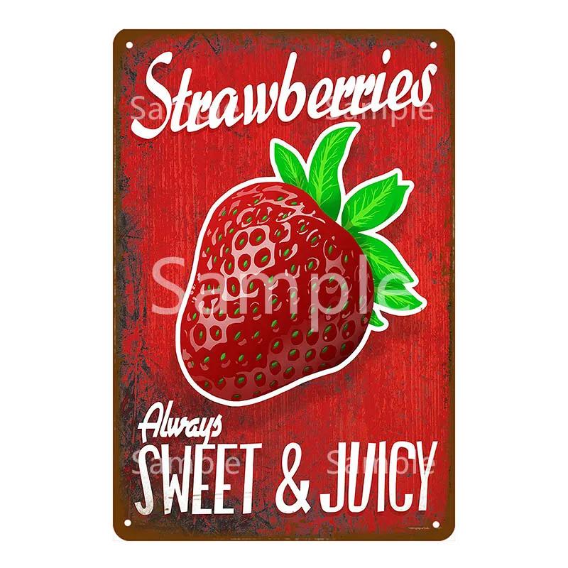 Thatchers Plaque Früchte Bananen Metallschild Vintage Bauernhof Dekoration Heimdeko Wandaufkleber Ladenmalerei Restaurant Poster YL168