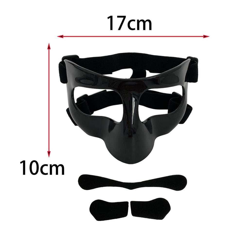 Basketball Mask, Face Shield Mask Face Protection, Durable Sports Shield for Broken Nose Face Mask Nose Guard for Boxing