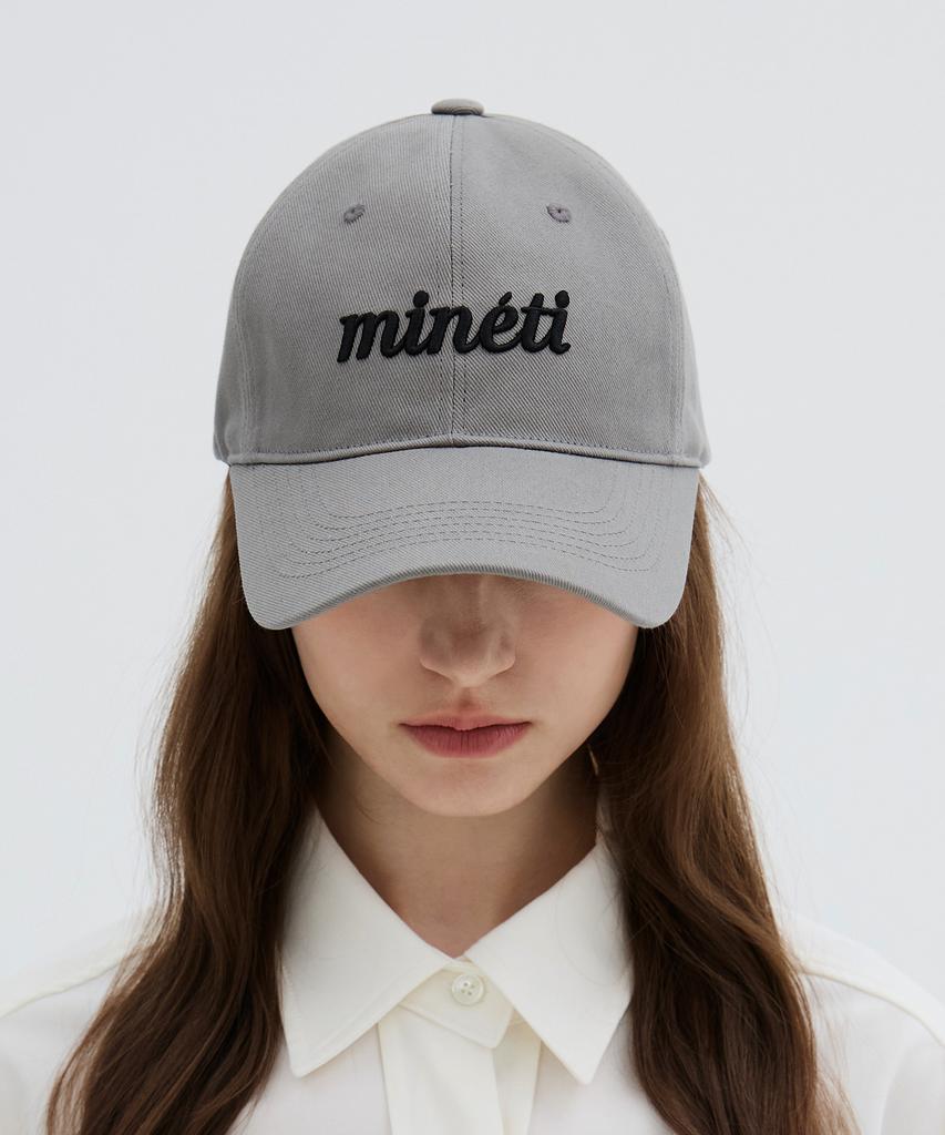 Mineti Cotton Lettering Ball Cap Y 10425 Mt