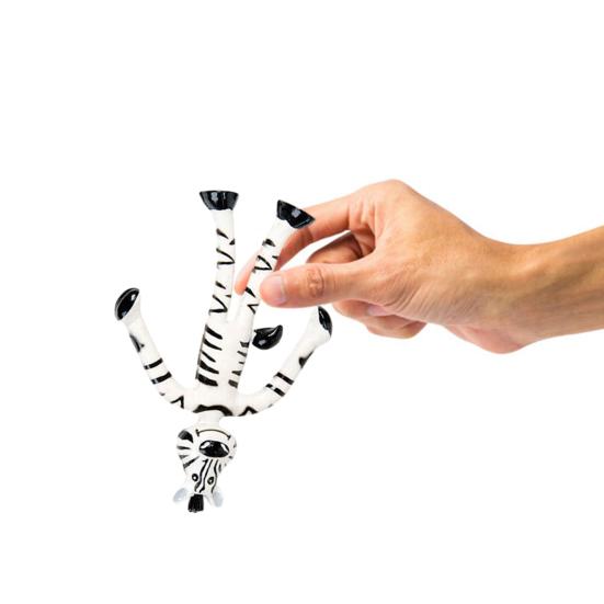 Bendy Wire zabawka w kształcie zwierzątka wbudowana antystresowa bezpieczna kreatywna zginana małpa zebra prezent urodzinowy dla dzieci