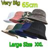 Sombreros de Pescador de Mezclilla Lavada Cabeza Grande Coreanos para Hombre Sombrero de Sol Talla Grande 64 cm Oversize Bob Panama Unisex Talla Grande Gorra de Pescador personalizado