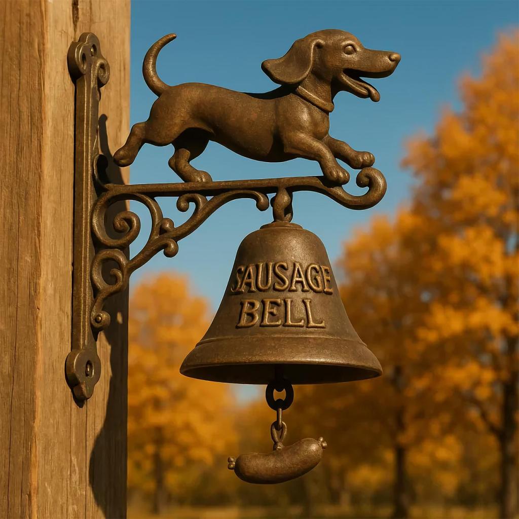Dinner Bell Outdoor Witch Shape Welcome Doorbell Vintage Farmhouse Doorbell For Front Door Garden Sheds Cottage Retreats