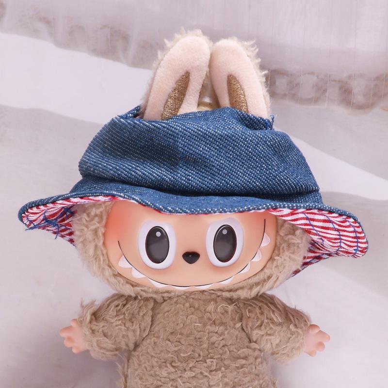 Colgante de Sombrero Labubu de 17cm: Accesorio de Ropa/Llavero/Colgante para Bolso de Hombro/Vaso de Agua