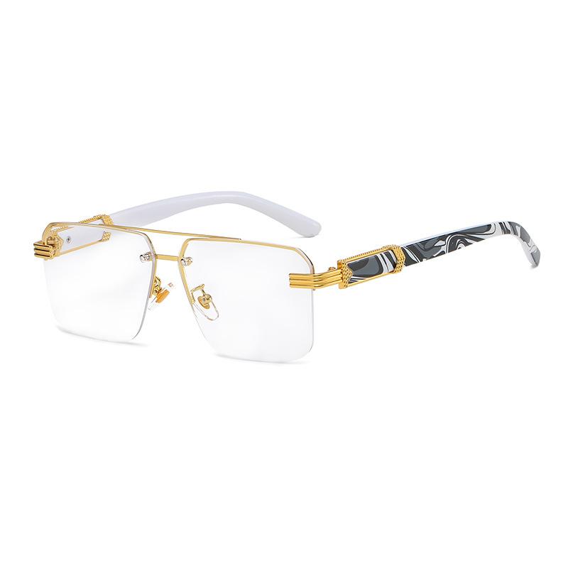 Superhot Eyewear 69916 Fashion 2022 Women Vintage Square Rimless Sunglasses