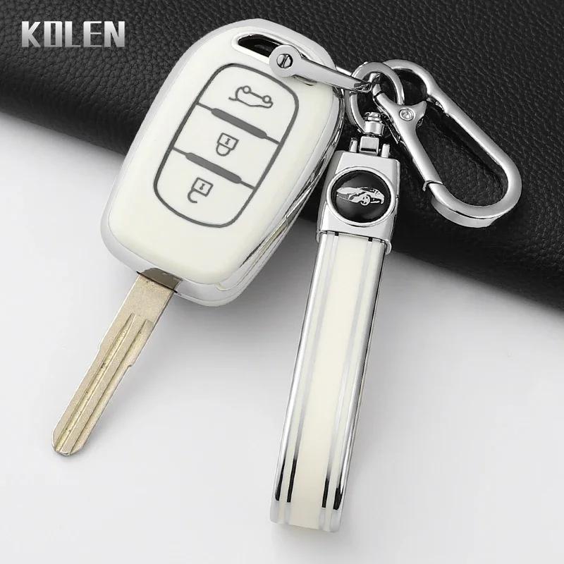 Fashion Tpu Car Key Case Cover For Renault Kwid Traffic Symbol Sandero Logan Lodgy Dokker Dacia Duster 2 3 Buttons Protector Fob