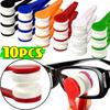 10pcs Fun Creative Multifunctional Glasses Cleaning Rub Eyeglass Sunglasses Spectacles Microfiber Cleaning Brushes Wiping Tools