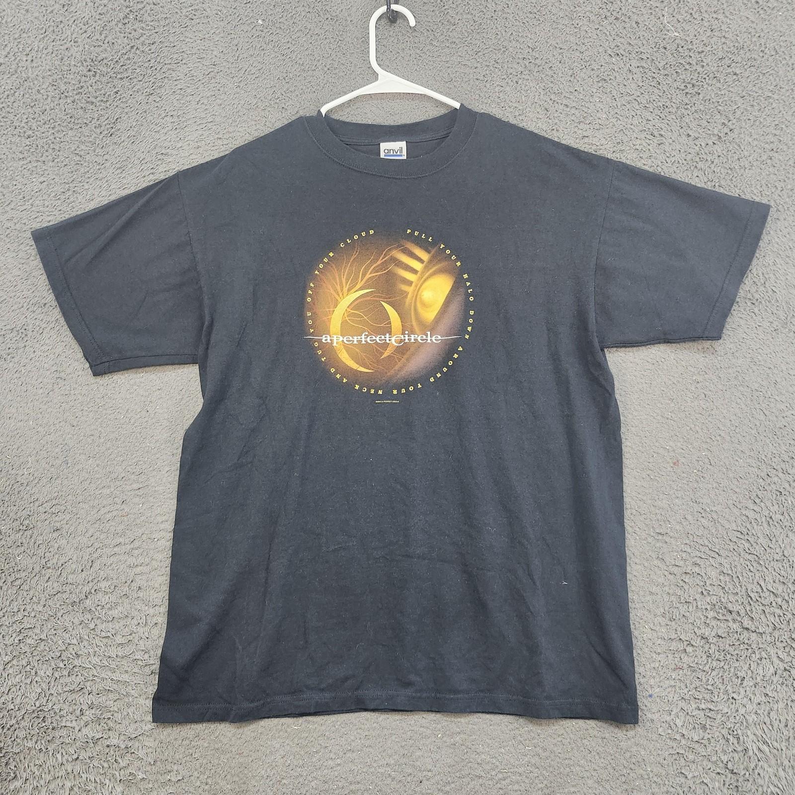 Vintage A Perfect Circle Shirt Mens Large Black Band Graphic Rock 2000s Y2K Unisex T-Shirt XXXL