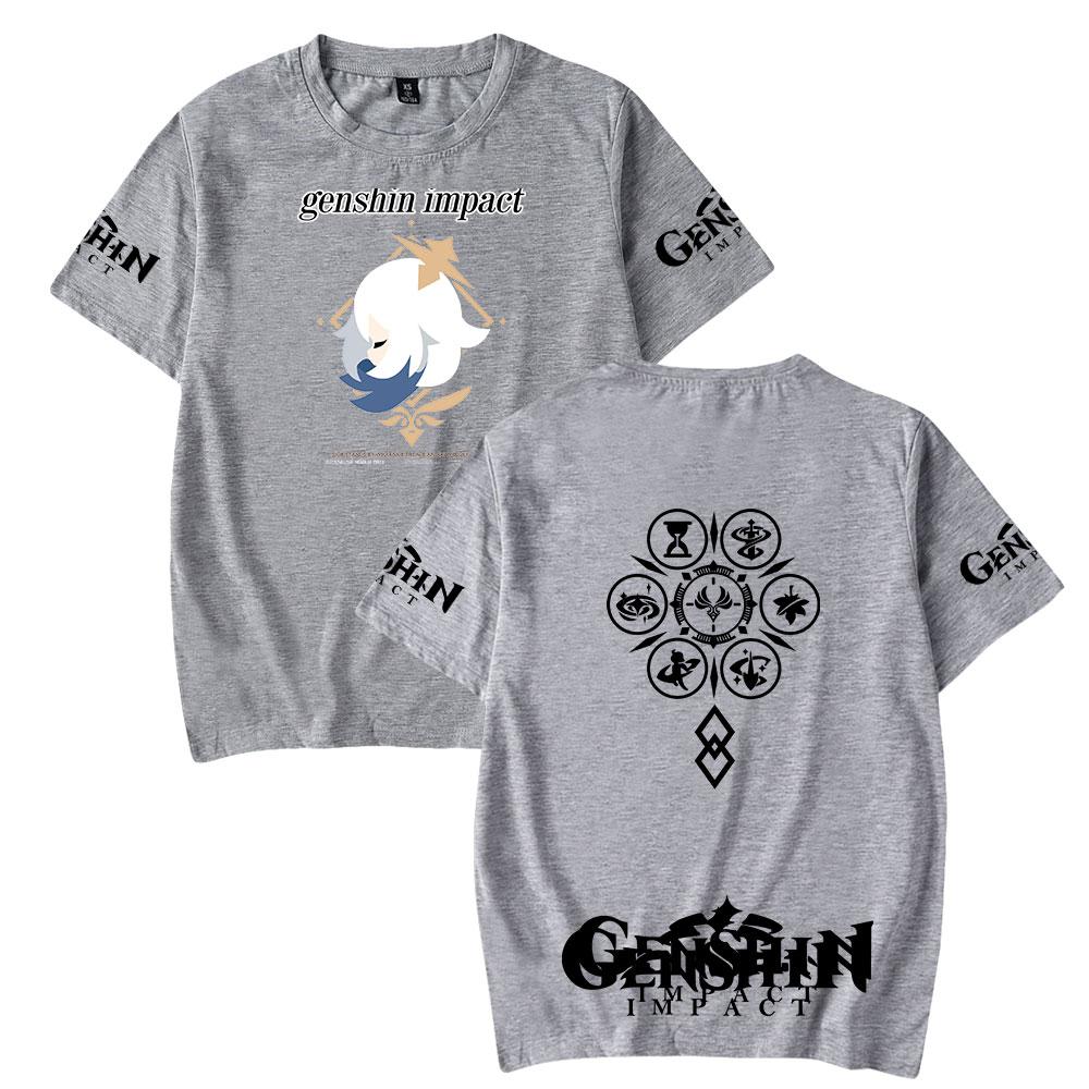 Genshin Impact T Shirt for Men Summer Clothing O Neck Anime Man T-shirt for Male Oversized New Men T-shirts Tops