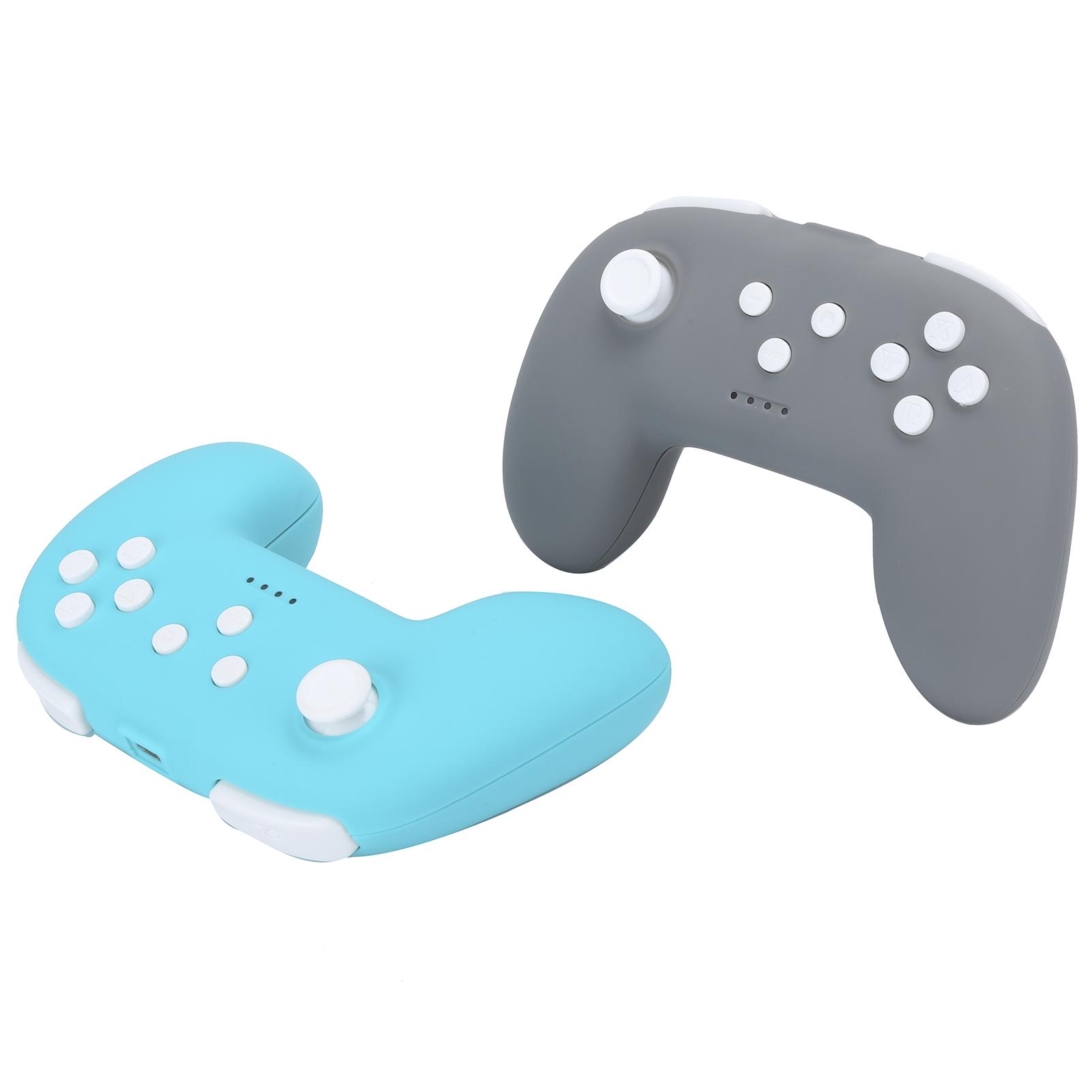 

Беспроводной Bluetooth-геймпад для Switch Pro Mini Grip Handle для NS Lite Double Vibration(Темно-серый темно-серого