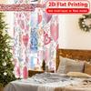 2D Flat Printing  2pcs Floral Heartscape Contemporary Popular Curtains Prints Light Filtering Curtains Holiday Suitable for