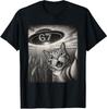 Funny Brainrot 67 Meme 41 Cat Selfie UFO Unisex T-Shirt